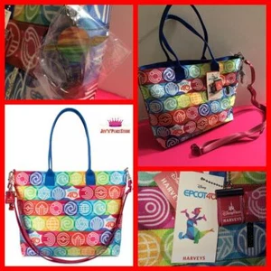 Harvey Disney World EPCOT 40th Anniversary Streamline Figment Tote Shoulder Bag - Picture 1 of 12