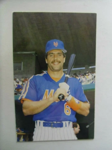 1987-88-NEW YORK METS-Wally Backman POSTCARD Cover