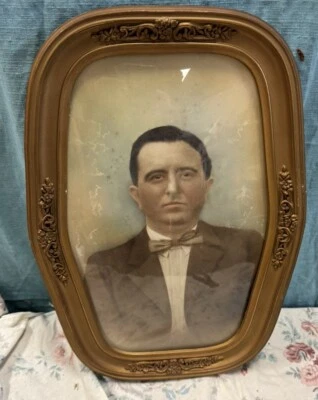 Золотистая позолоченная деревянная рамка для картин ATQ цветное пузырьковое стекло размер 12,25 X 17,25 дюйма - Изображение 1 из 4