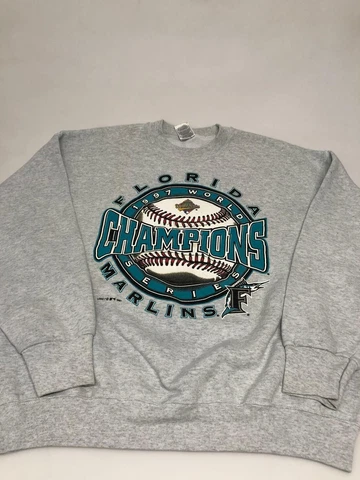 Florida 1997 World Champions Series Marlings Pullover XL Gray Men Cover