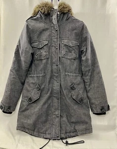 EUC Women's Aritzia Community Paradigm Down Parka Gray Hooded Coat, Size M - Picture 1 of 14