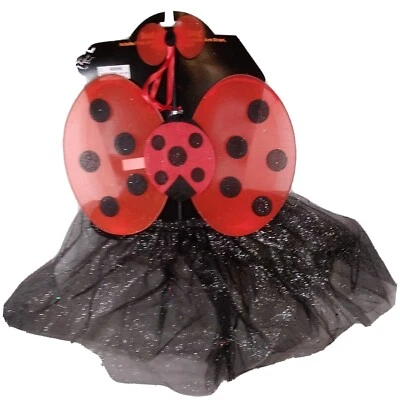 Disfraz Dama Insecto Talla Única Niños Tutú Alas y Varita Nuevo Foto 1 de 4