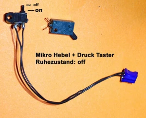 Mikro Taster Drucktaster Schalter Einschalter Modellbau Eisenbahn geprüft - Bild 1 von 2