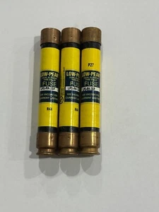 BUSSMAN LOW-PEAK FUSE LPS-RK-3SP DUAL-ELEMENT TIME DELAY 3A (LOT OF 3) - Picture 1 of 1