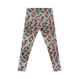 Trendy Leopard Print Leggings, Casual Pants for Workouts, Fashion Leggings, - Picture 1 of 5