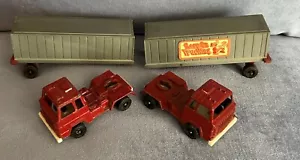 TOOTSIETOY HALBTRACKS KABINEN UND ANHÄNGER MENGE ZWEI KEEP ON TRUCKING - Bild 1 von 10