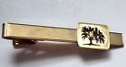 General Electric GE Palm Tree  1/10 10KT Brushed Gold Plated Tie Clip Bar 2.5"