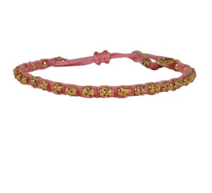 Pulsera esqueleto correa puño borla calaveras oro rosa M Cohen by Maor - Imagen 1 de 5