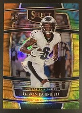 2021 Panini Select DeVonta Smith Tie-Dye Prizm Rookie Card RC /25 #49