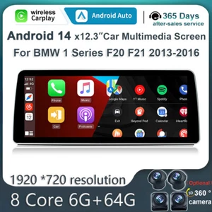 12.3" Car Stereo Bluetooth Carplay Für BMW 1/2 Series F20 F21 NBT CIC GPS Navi - Bild 1 von 7