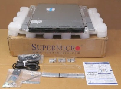 NEW Supermicro SuperServer 5019P-WT CTO 4x 3.5" Bay X11SPW-TF 1U Server - Image 1 of 4