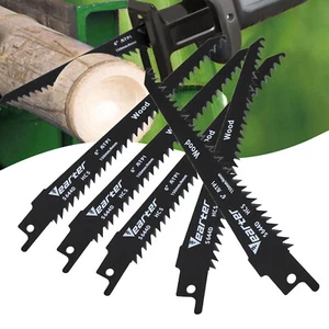 5PCS/Set 6" Reciprocating Saw Blades Sabre Electric Wood Pruning Cutting 6TPI - Picture 1 of 13