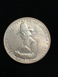 BU UNC 1920 Pilgrim Commemorative Half Dollar Uncirculated - Picture 1 of 2