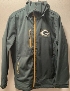 GREEN BAY PACKERS NFL HOODED ZIPPER JACKET SIZE LARGE GET BEFORE SUPER BOWL! - Picture 1 of 10