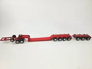 2x4x3 Narrow Bed Low Loader Trailer - Anthony Red - ASAM Smith 1:48 Scale Model - Picture 1 of 13