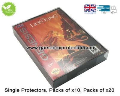 Sega Genesis (without tab) (PAL) Game Box Protector Display Cases — 第 1/4 张图片