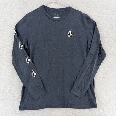 Volcom Shirt Mens XL Gray Long Sleeve Stone Logo Graphic Skate Surf Casual - Image 1 of 4