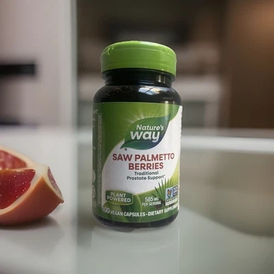 Nature's Way Saw Palmetto Berries (585 mg) 180 vcaps 06/2029 envío gratuito nuevo Foto 1 de 4