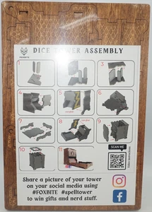 Foxbite flatpack assembly wooden dice roller Tower with tray - Picture 1 of 7