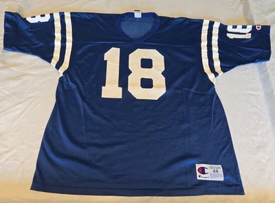Camiseta De Colección Indianapolis Colts Peyton Manning #18 Campeón Talla 44 Grande Años 90 Foto 1 de 4