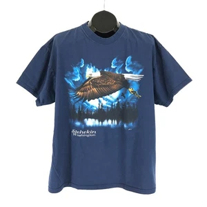 Camiseta De Colección Hanes Águila Calva Estampado Gráfico Adulto XL Algodón Washington Años 90 - Imagen 1 de 11