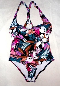KONA SOL ONE-PIECE COORFUL FLORAL SWIMSUIT Size M - Picture 1 of 9