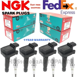 Quality Ignition Coil & NGK Spark Plug 4PCS for 12-15 Mercedes C250 SLK250 L4 - Picture 1 of 8