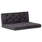 2x Outdoor Seat Cushion Patio Sofa Lounge Pallet Bench Chair Pads Cushions Black