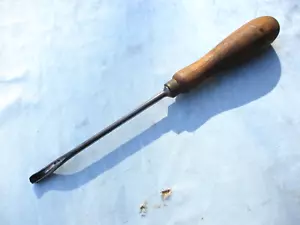 S.J ADDIS FRONT BENT GOUGE CHISEL - 1/4" WIDE - #32 SIZE - Picture 1 of 7