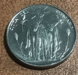 elf Vatican City 50 Lire 1968 FAO Pope Paul VI Our Lady of the Harvest - Picture 1 of 2