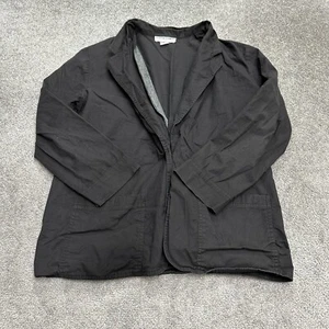 Cathy Daniels Lightweight Blazer Coat jacket Womens Medium Black Cotton Workwear - Picture 1 of 8