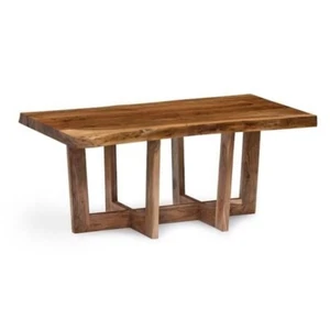 Berkshire Live Edge Solid Wood 42 Inch Coffee Table Natural NIB - Picture 1 of 5