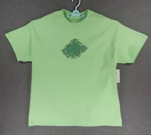 Hawaii Aloha Mens TShirt XL Green Tropical Flower Leaf Big Island Kona Marlin - Picture 1 of 7