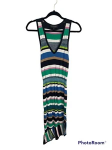 Laundry by Shelli Segal Women's V-Neck Sleeveless Knit Bodycon Dress Medium - Picture 1 of 5