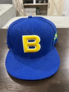 BRAZIL WORLD BASEBALL CLASSIC NEW ERA 59/50 TAILLIERT BLAU MÜTZE CAP TAILLIERT - Bild 1 von 4