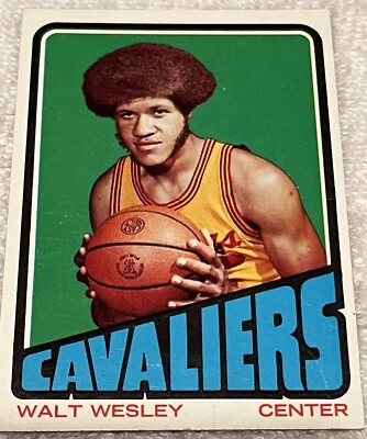 1972 Topps Basketball Walt Wesley Cleveland Cavaliers Center #109 - Image 1 of 2