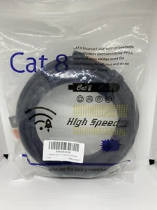 Ethernet Kabel 10 Fuß Cat 8 RJ45 Kabel 2000Mhz 40Gbps High Speed LAN Kabel - Bild 1 von 5