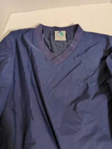 Augusta Sportswear Windbreaker Mens XL Blue Rexel Product Pullover V Neck Golf - Picture 1 of 5