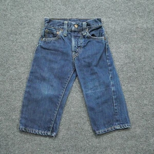 Vintage Levis Big E Jeans Toddler Size 0 Blue Denim Boys Youth Pants - Picture 1 of 16