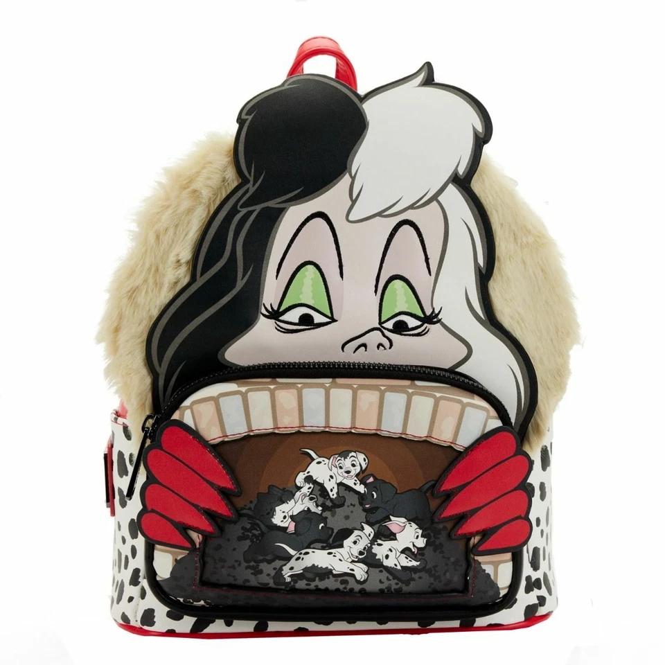 Loungefly 101 Dalmatians Villains Scene Cruella Mini Backpack - WDBK2351 - New - Image 1 of 1
