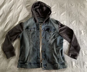Art Class Boys Hooded Denim & Sweatshirt Shirt Jacket Size XL (16) Husky - Picture 1 of 5