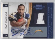 2010 Plates & Patches Materials Prime Signatures /25 Ryan Mathews Rookie Auto RC