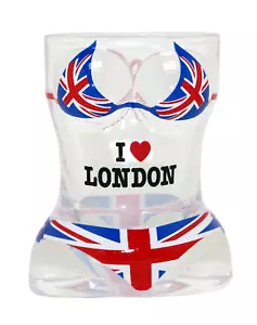 London England Flag Full Body Bikini 3D Shot Glass - Picture 1 of 4