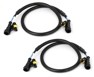 HID Extension Wire 50CM 9005 Two Harness Head Light High Beam Plug Play Xenon - Foto 1 di 3