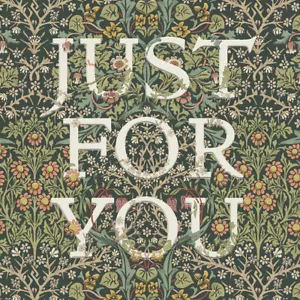 Vintage Flowers Foliage Blackthorn by William Morris - 'Just For You' Blank Card - Picture 1 of 1