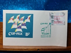 First Day Cover📮1987 (50c) Cup-Pex 87 OPENING DAY 📮Claremont WA - Bild 1 von 2