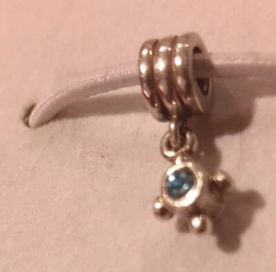 Authentic Pandora Compass Blue Topaz Charm 790235B Rare Htf lot S001 - Image 1 of 4