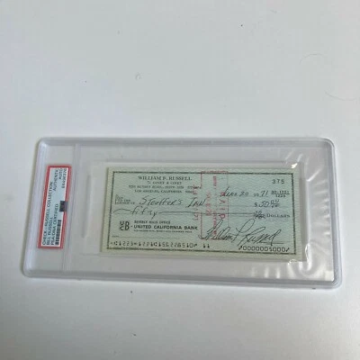Bill Russell Signed Autographed Bank Check PSA DNA Boston Celtics HOF Legend - Image 1 of 3