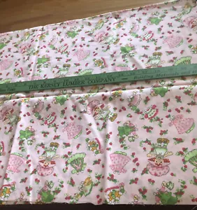 Strawberry Shortcake Dress Up 100% Baumwolle SUPER SELTENER Stoff 38”x44” - Bild 1 von 7