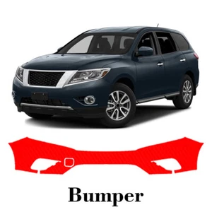 Front bumper PreCut PPF Paint Protection Film For Nissan Pathfinder 2013-2016 - Picture 1 of 7